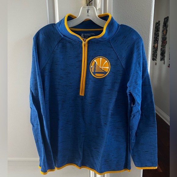 NBA Tops - CLEARANCE Women’s Small Golden State Warriors Half Zip Long Sleeve Shirt!